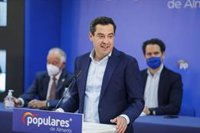 Moreno ve "tándem ganador" en Almería a Javier Aureliano García y Ramón Fernández-Pacheco y llama a hacer partido unido