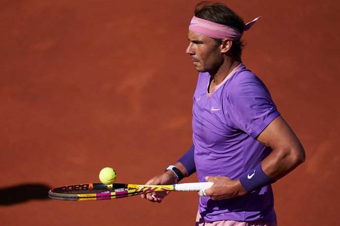 El tenista Rafa Nadal, en el partido y triunfo sobre Cameron Norrie en los cuartos de final del Barcelona Open Banc Sabadell 2021