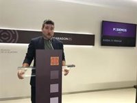 Escartín (Podemos Equo) se siente "identificado" con el discurso de Lambán por acentuar la igualdad y la recuperación