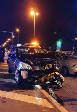 Accidente en la avenida de la Universidad