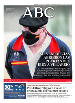 Portada ABC domingo 25 de abril