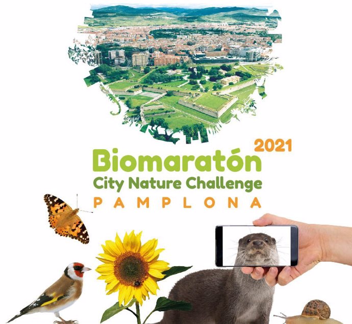 Archivo - Cartel del Biomaratón de Pamplona