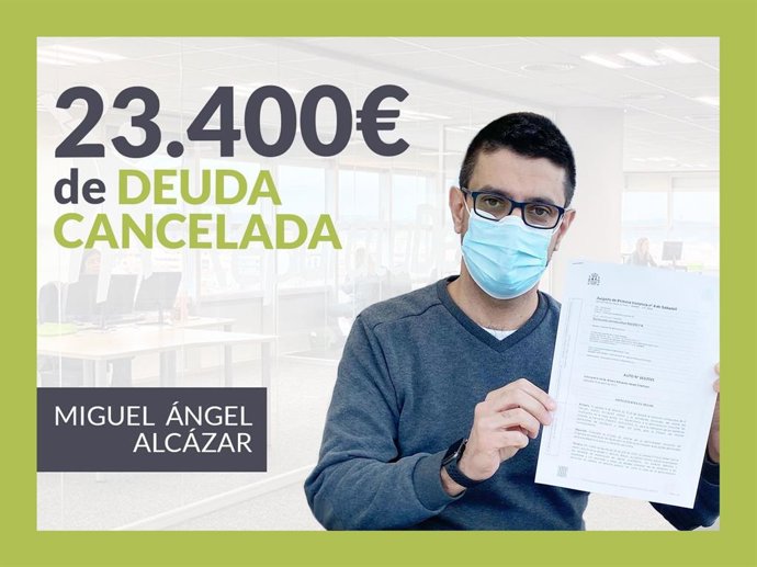 Miguel Ángel Alcázar, exonerado con Repara Tu Deuda 