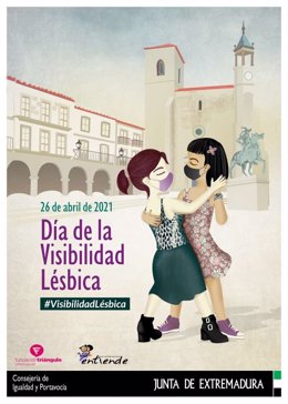Cartel con motivo del Día de la Visibilidad Lésbica