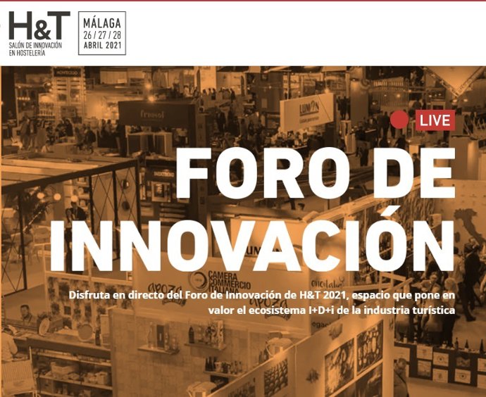 Cartel del H&T, Salón de Innovación y Hostelería en Málaga.
