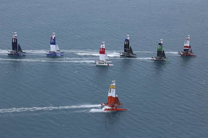 Gran Premio de Bermuda de SailGP, con la embarcación española F50 Victoria en primer plano