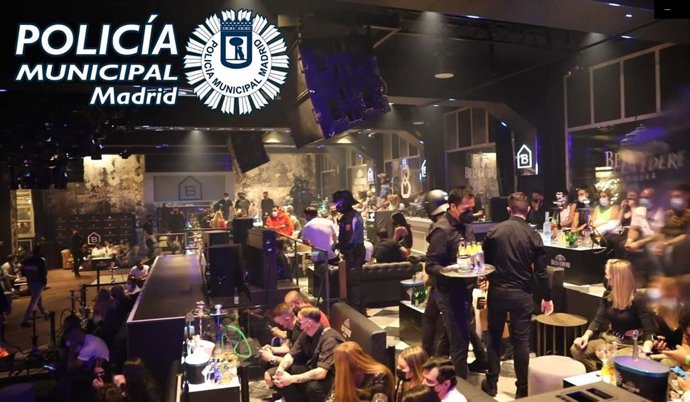 Denunciadas 196 asistentes a una fiesta en un local de Moncloa por incumplir las medidas antiCovid