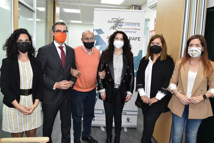 Rocío Ruiz este lunes en su visita a AFA Aljarafe.