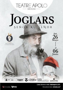 Cartell de 'Señor Ruiseñor' d'Els Joglars al Teatre Apolo.