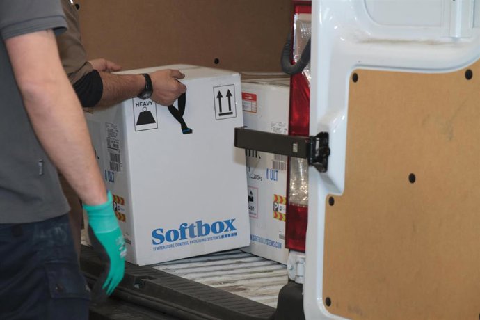 Recepción de un nuevo envío de vacunas de Pfizer/BioNTech contra el Covid-19