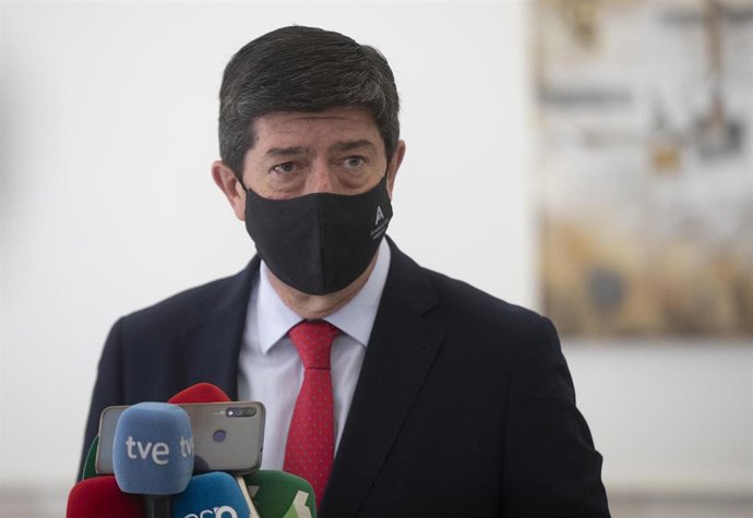 El vicepresidente y consejero de Turismo, Regeneración, Justicia y Administración Local, Juan Marín, en una imagen de archivo 