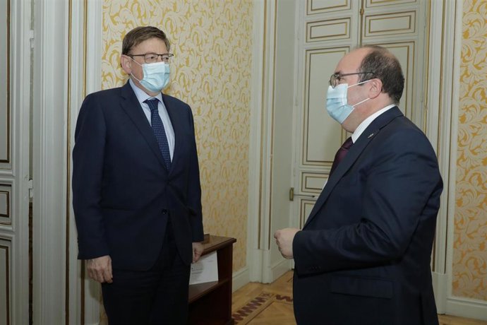 Reunión entre Ximo Puig y Miquel Iceta