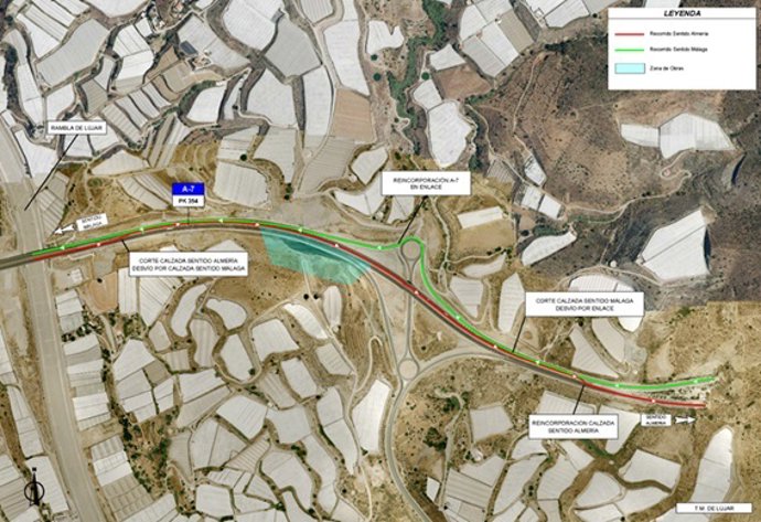 Archivo - Restablecido el tráfico en el tramo de la A-7 afectado por un deslizamiento el pasado marzo en Granada