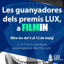 Cartel de las ganadora de los Premios Lux en Filmin