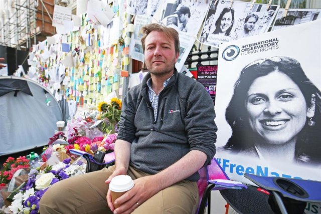 Archivo - Richard Ratcliffe, esposo de la ciudadana británica, Nazanin Zaghari-Ratcliffe, condenada por conspiración en Irán