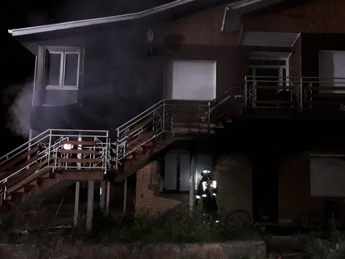 Incendio de la vivienda de Sarón