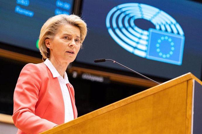 La presidenta de la Comisión Europea, Ursula von der Leyen 