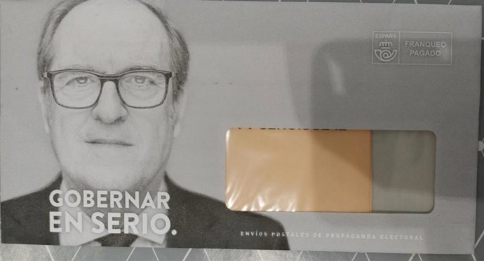 Propaganda electoral enviada por la candidatura del PSOE a las elecciones del 4M