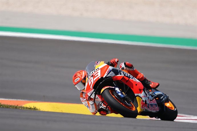 El piloto de MotoGP Marc Márquez (Repsol Honda Team) en la carrera del Gran Premio de Portugal 2021