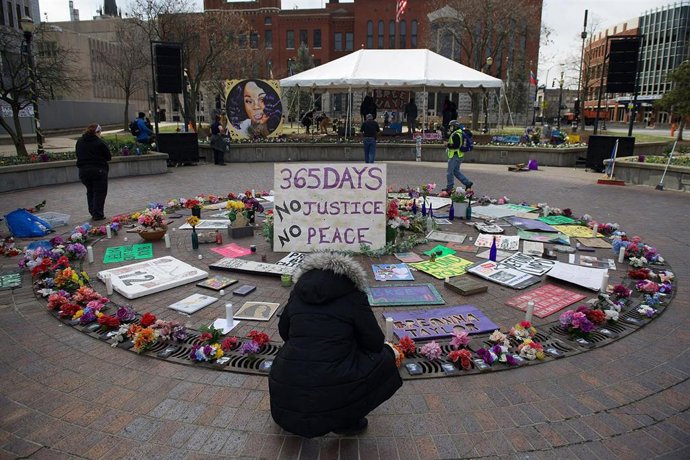 Archivo - Conmemoración del primer aniversario de la muerte de la ciudadana afroamericana Breonna Taylor en Louisville, Kentucky, Estados Unidos. 