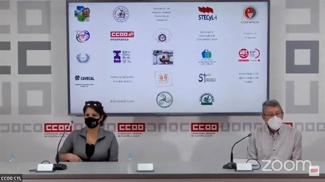Estrella Marinkovic Mendoza junto a Jorge Félix Alonso durante la rueda de prensa.