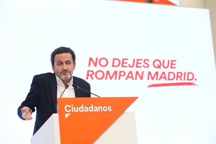El candidato de Ciudadanos (Cs) a la presidencia de la Comunidad de Madrid, Edmundo Bal