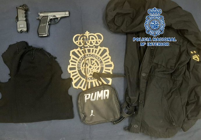 Efectos intervenidos por la Policía Nacional en Málaga