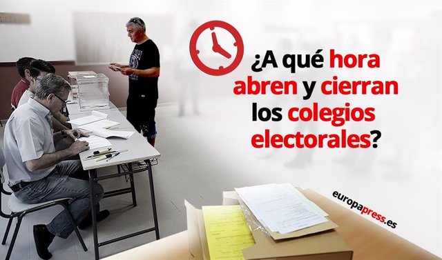 Archivo - ¿Cuál es el horario de los colegios electorales?