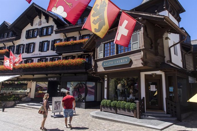 Localidad de Gstaad, en Suiza