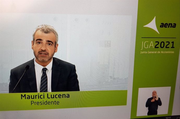Maurici Lucena, presidente de Aena en la Junta General de Accionistas 2021