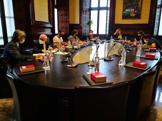 Reunión de la Mesa del Parlament