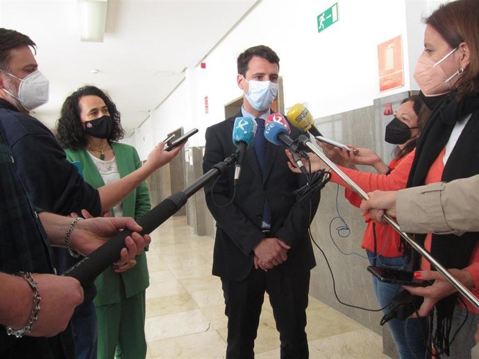 El secretario general para la Innovación y Calidad del Servicio Público de Justicia, Borja Vargues, atiende a los medios