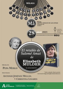 Pepa Merlo presenta 'El retablo de Salomé Amat' de Elisabeth Mulder en el CAL