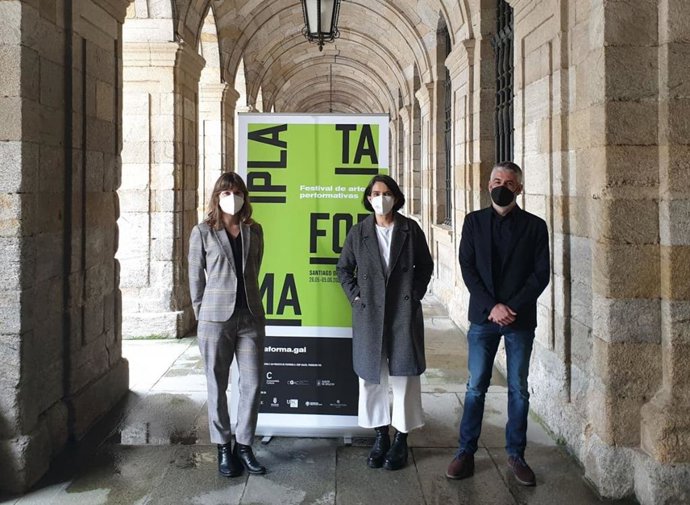 La concejala de Santiago, Mercedes Rosón, en la presentación del festival 'Plataforma'