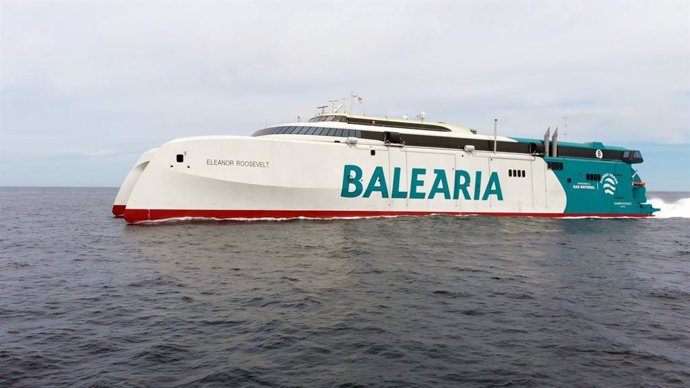 Baleria empezará a operar el 1 de mayo en Baleares con el fast ferry más innovador y sostenible del Mediterráneo