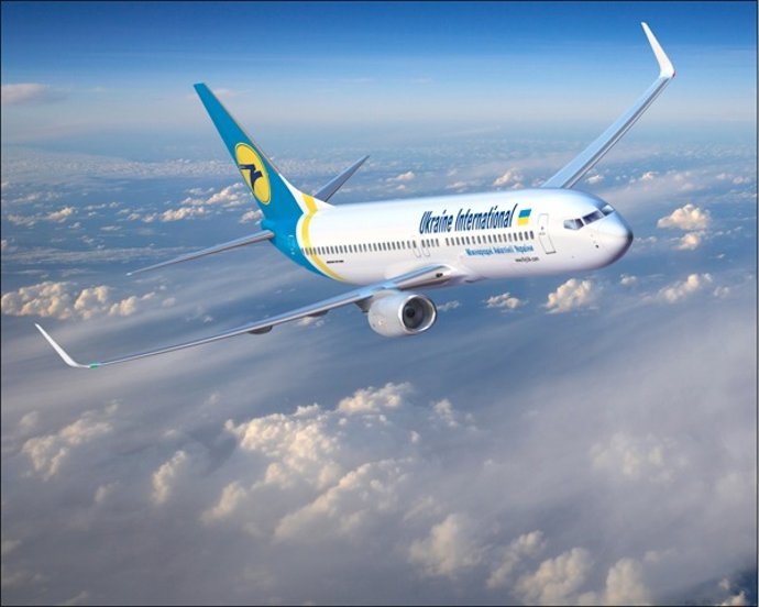 Avión de Ukraine International Airlines.