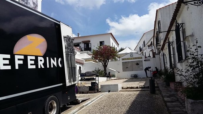 Rodaje de un cortometraje en la Gruta de las Maravillas.