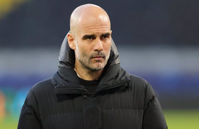 Coach Josep Guardiola of Manchester City during the UEFA Champions League, Quarter-Finals, 2nd leg football match between Borussia Dortmund and Manchester City on April 14, 2021 at Signal Iduna Park in Dortmund, Germany - Photo Ralf Ibing / firo Sportph