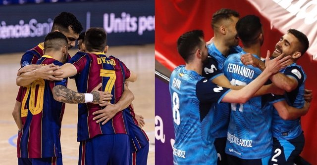 Archivo - Barça e Inter Movistar buscan fortuna en la Final 8 de la UEFA Futsal Champions League 2021, que se disputa en Zadar (Croacia)