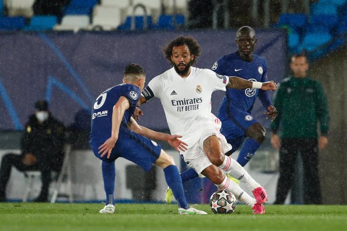 Marcelo Vieira en el Real Madrid-Chelsea de semifinales de Champions