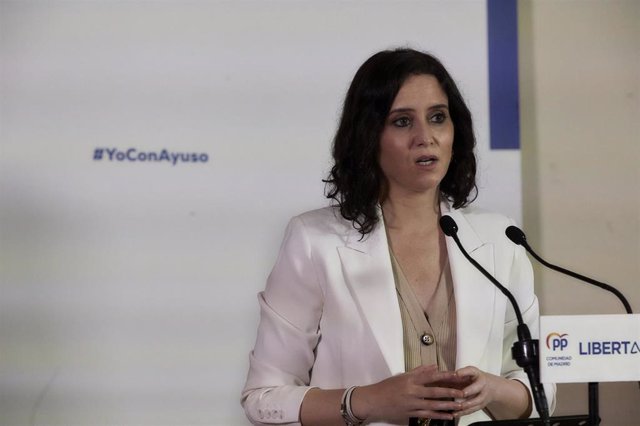 La presidenta de la Comunidad de Madrid y candidata del PP a la reelección, Isabel Díaz Ayuso.