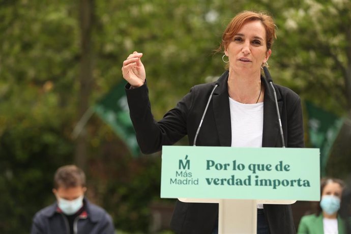 La candidata de Más Madrid a la Presidencia de la Comunidad, Mónica García