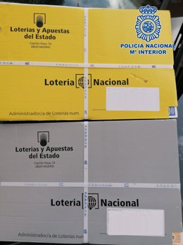 Paquetes extraviados con boletos  de la Lotería de Nacional