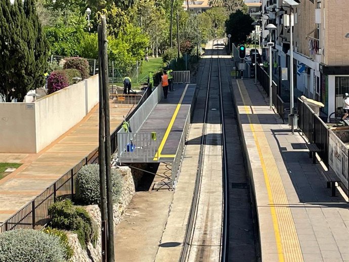 La Generalitat inicia las obras de remodelación de andenes del TRAM d'Alacant en Garganes para la incorporación de los nuevos trenes duales
