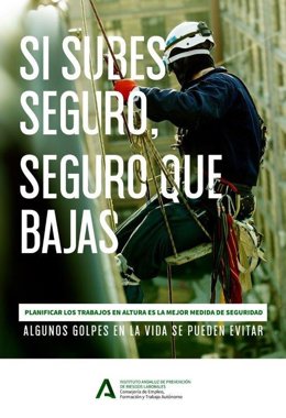 Junta inicia una campaña para prevenir caídas en altura en el Día Mundial de la Seguridad y Salud en el Trabajo.