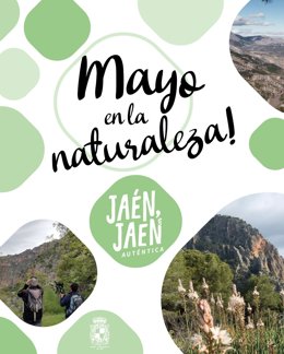 Cartel del programa de actividades en la naturaleza.