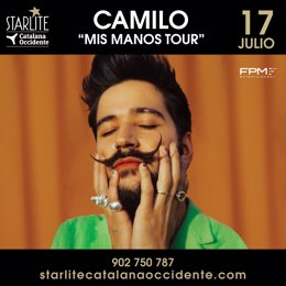 Camilo actuará en Starlite en Marbella el 17 de julio en su primer concierto en España de la gira Mis Manos Tour