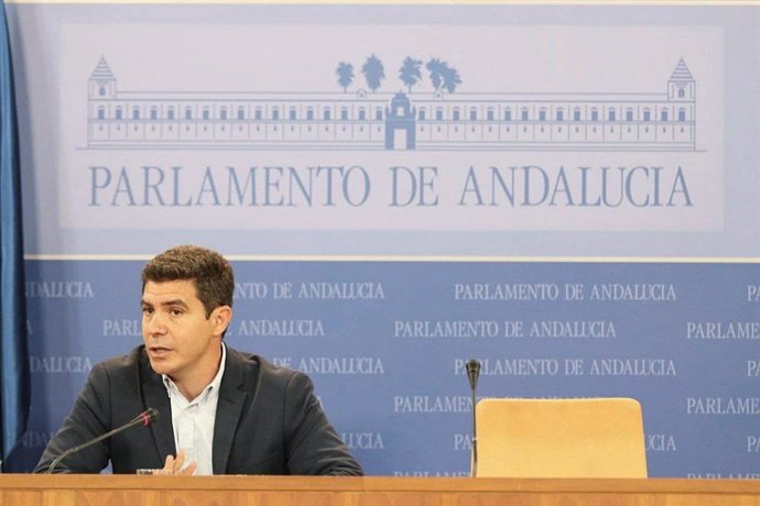 El portavoz de Cs en el Parlamento de Andalucía, Sergio Romero, en una imagen de 14 de abril.