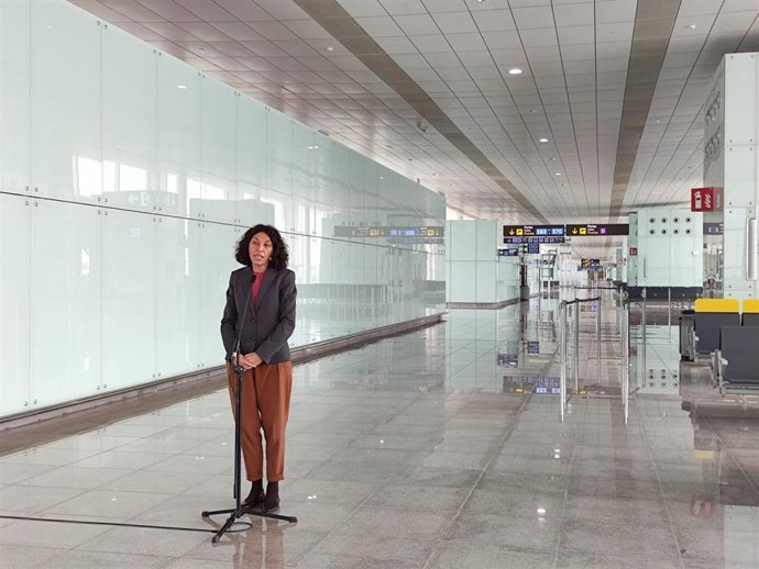 La directora de l'Aeroport de Barcelona, Sonia Corrochano.