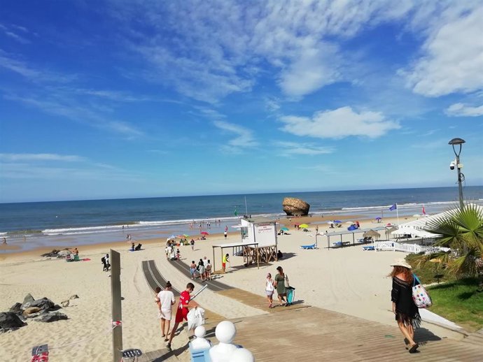 Imagen del pasado mes de agosto en Matalascañas, en Almonte (Huelva).
